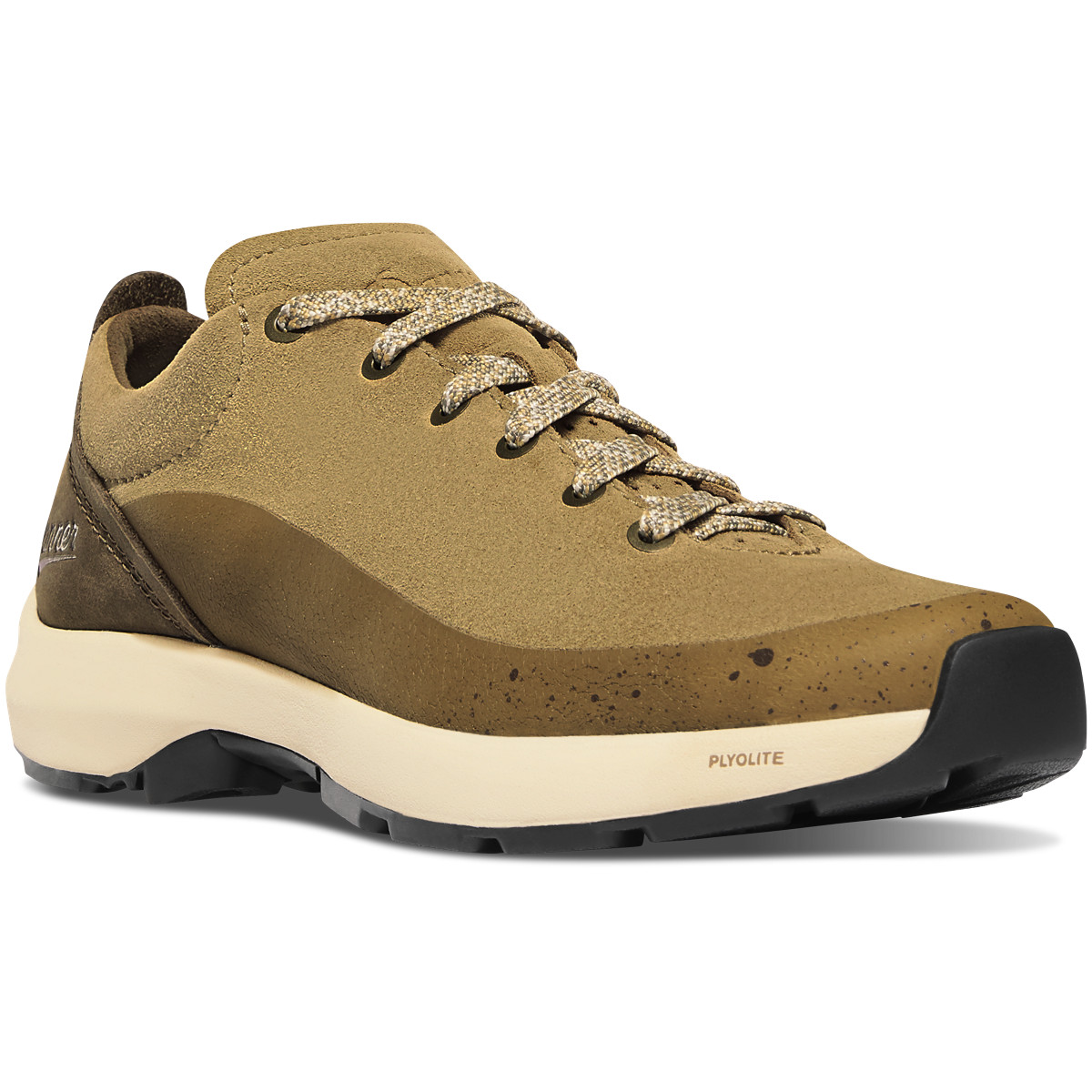 Danner Womens Caprine Low Suede Hiking Shoes Khaki - RSY206389